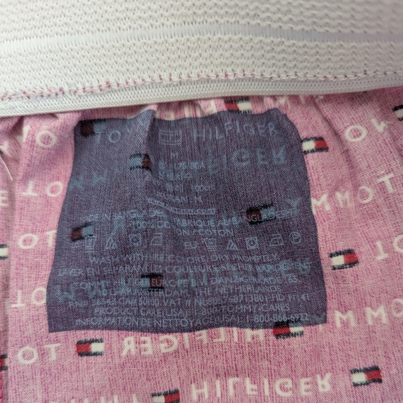 Tommy Hilfiger (Size Large) UNISEX Pink Logo Boxer Shorts/Pyjama Bottoms - Picture 4 of 10